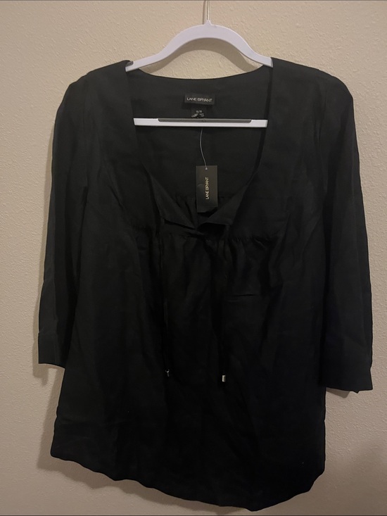 Lane Bryant Tops - Lane Bryant linen blend top 14/16 (nwt) for